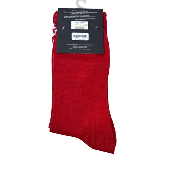 Cherry Lollipop Crew Socks Candy Theme Funny Men’s 6–12 Red Gift - Picture 2 of 2